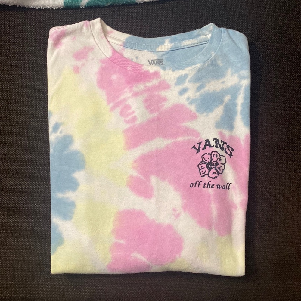 Vans tie dye long sleeve shirt size x-small